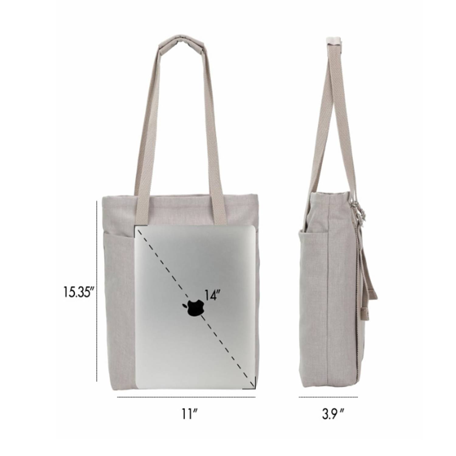 Tote Bag Backpack 2 in 1 Waterproof Holds14" Laptop 3