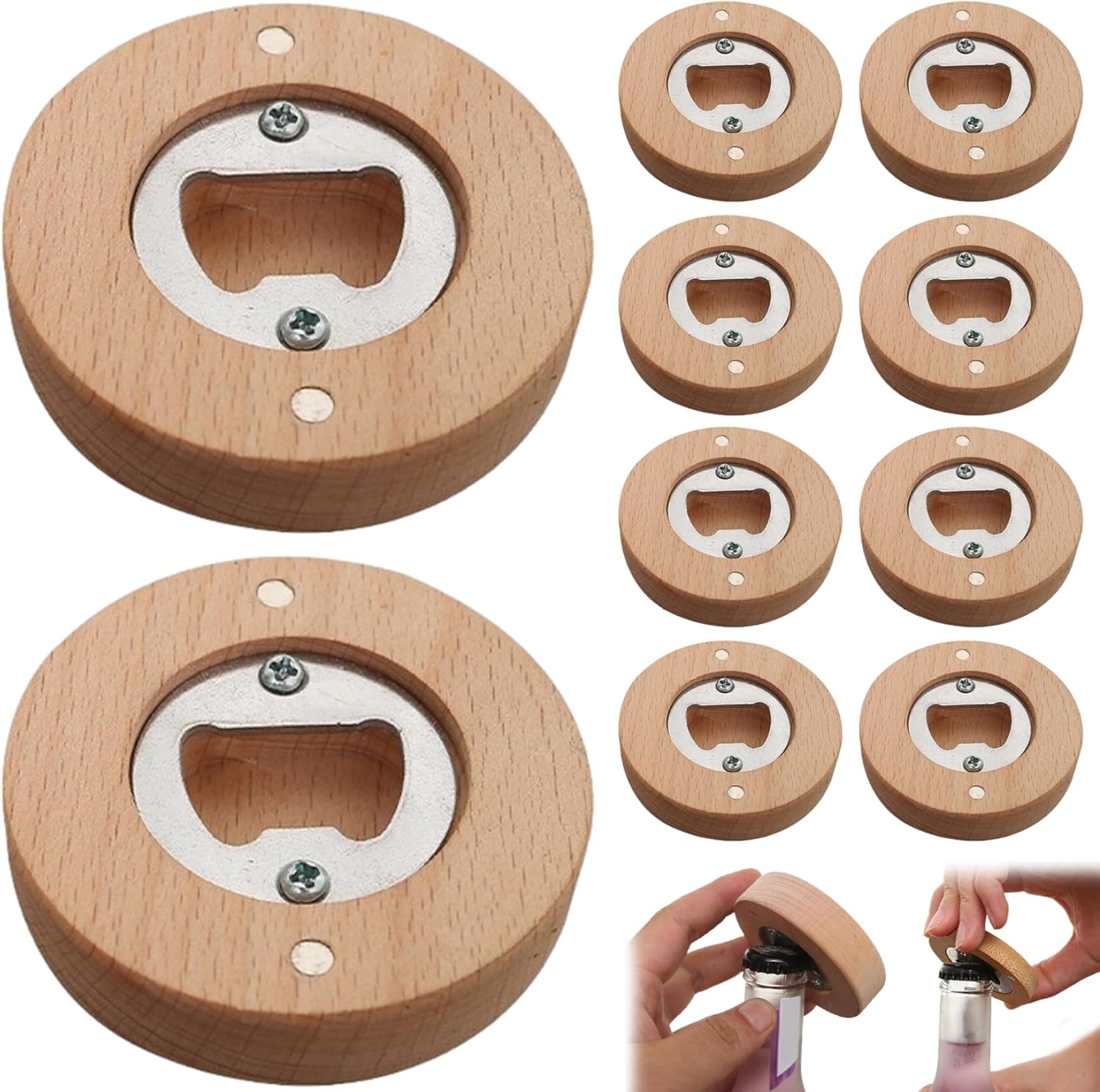 Bamboo Bottle Opener, custom bottle opener with logo imprint 3