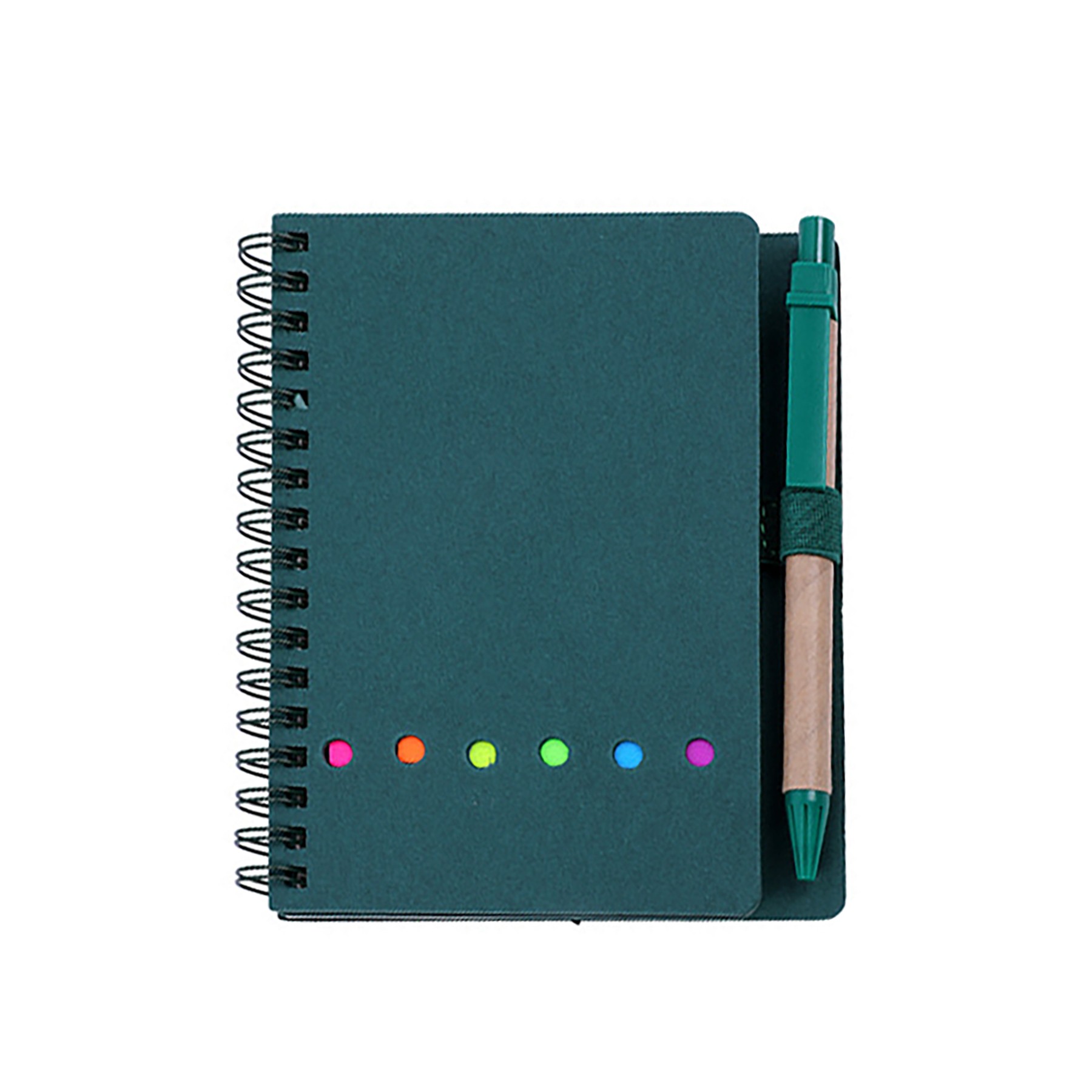Spiral Notebook With Sticky Notes 6
