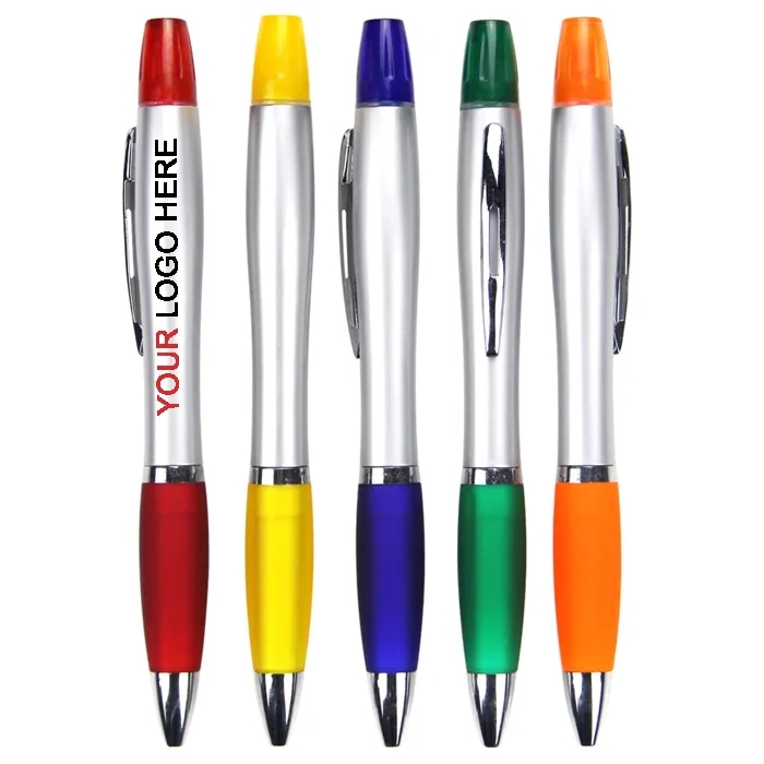 Curvy Pen with Highlighter 6
