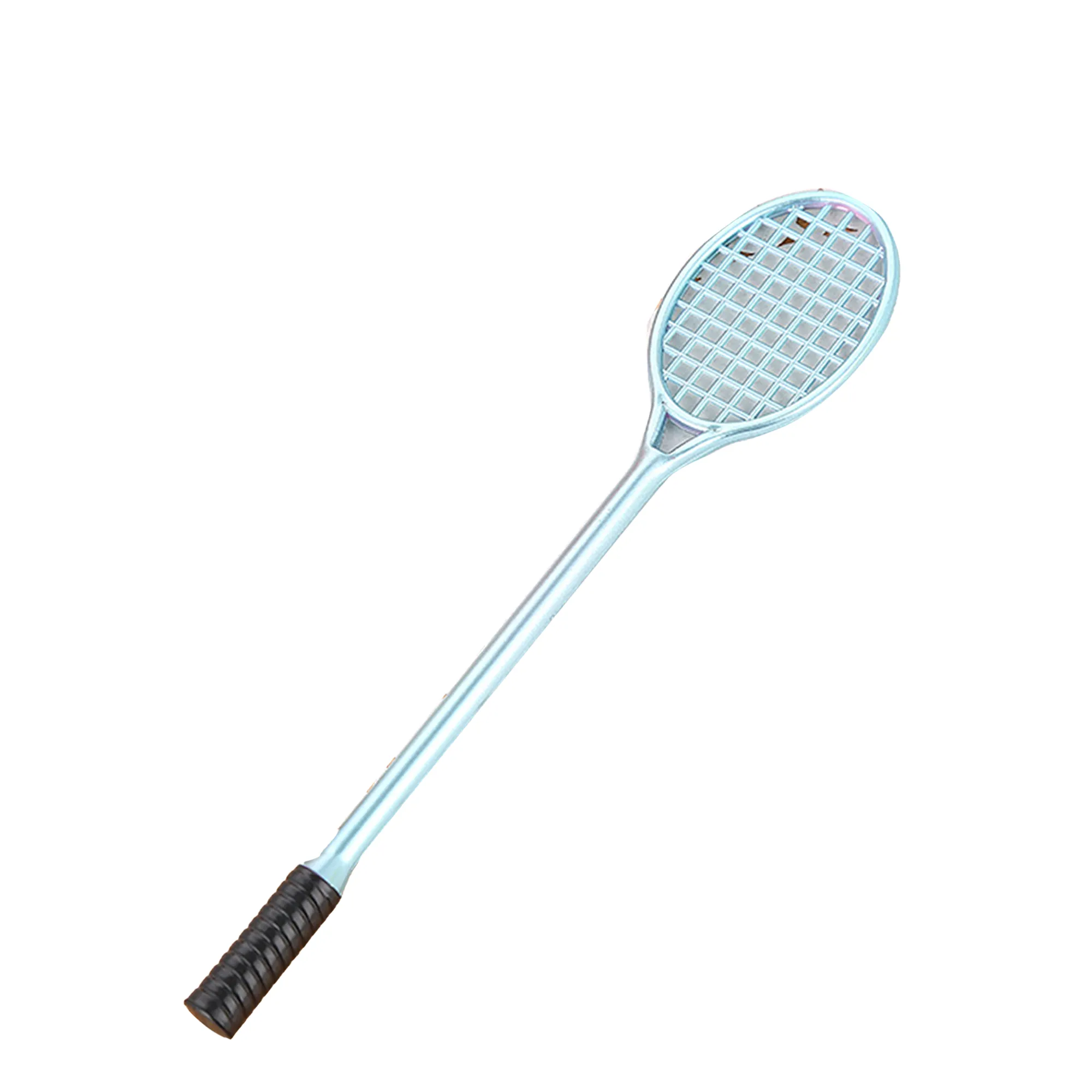 MOQ 30 Badminton Racket Shaped Black Pen Sports Theme 9
