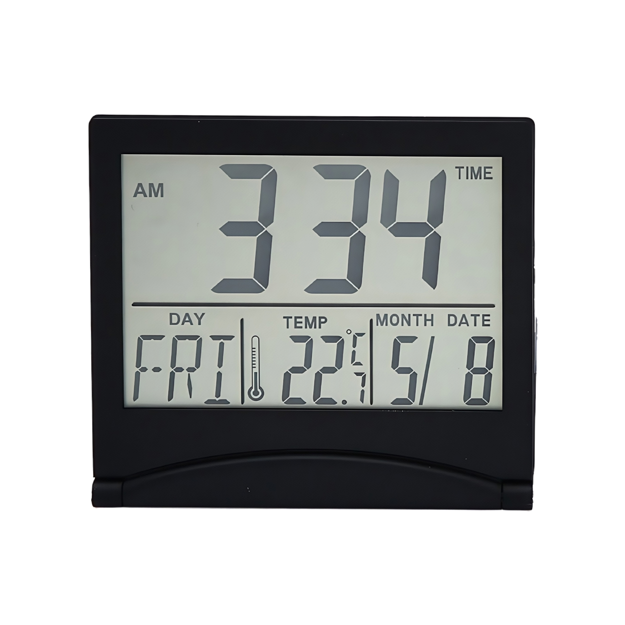 Ultra-Thin Folding Electronic Calendar Alarm Clock with Backlight 1