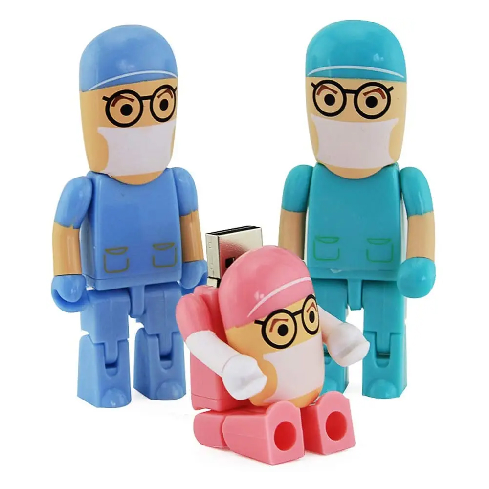 Doctor, Nurse, Surgeon, Medical Personnel Shaped USB Drive With Moveable Legs And Arms 4