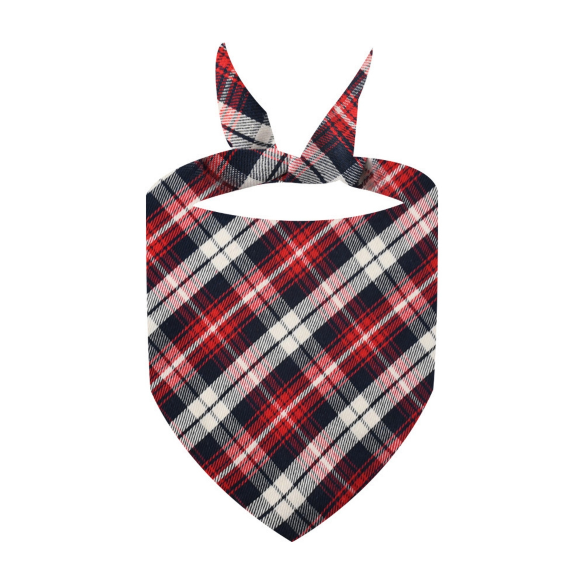 Durable Plaid Dog Scarf 3