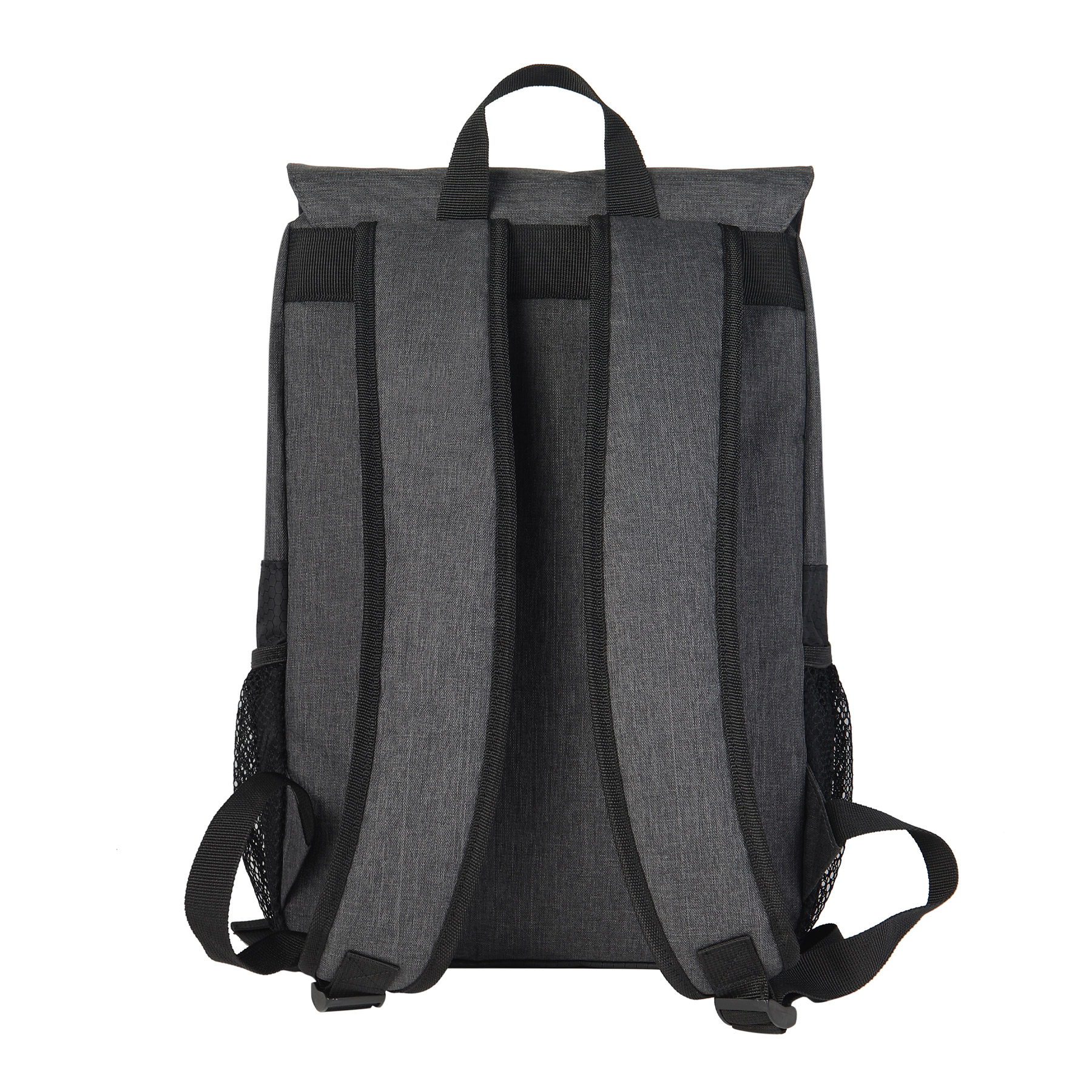 Heathered Flip Top Rucksack Backpack 4