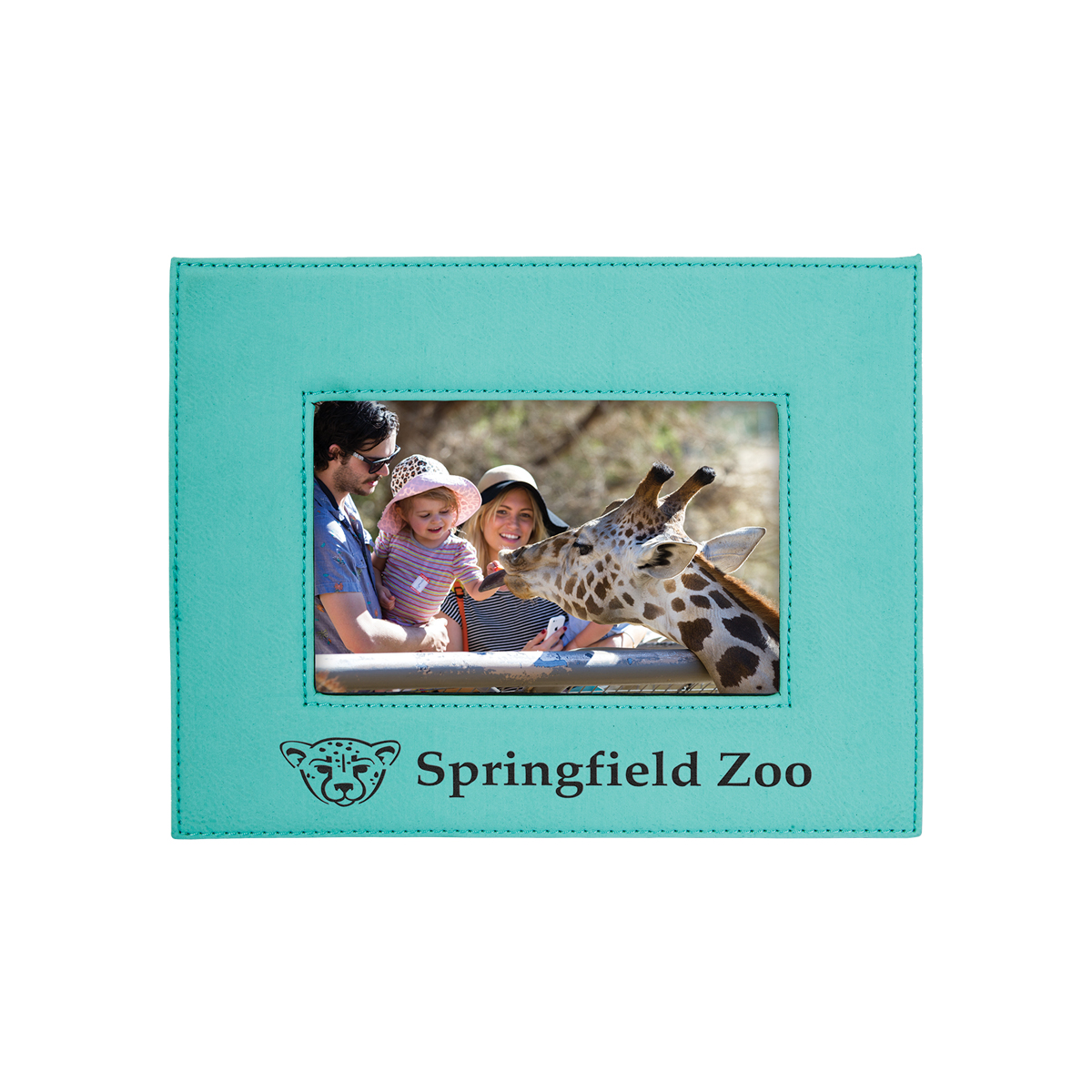 4" x 6" Teal Leatherette Photo Frame