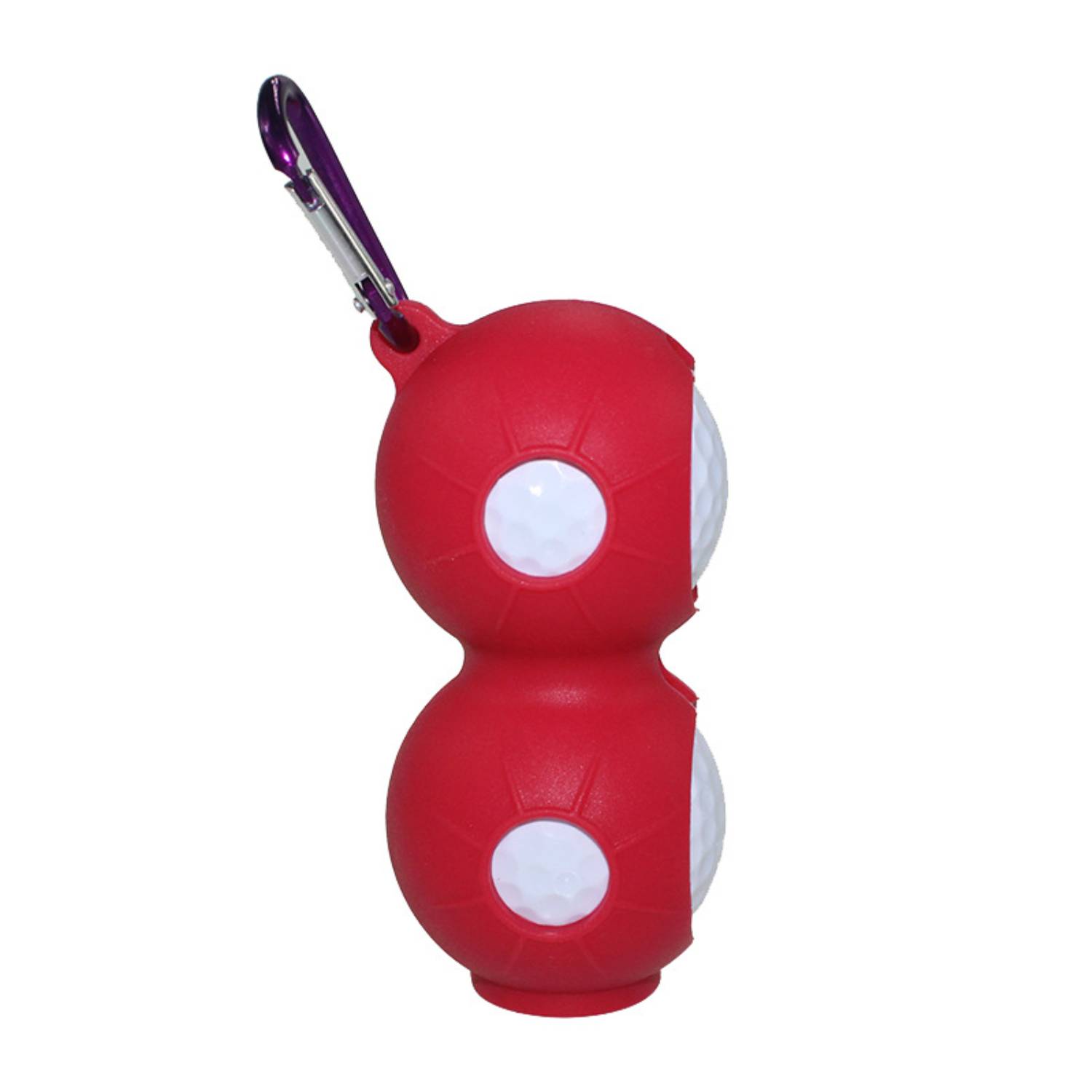 Duo Silicone Golf Ball Holder with Carabiner 10