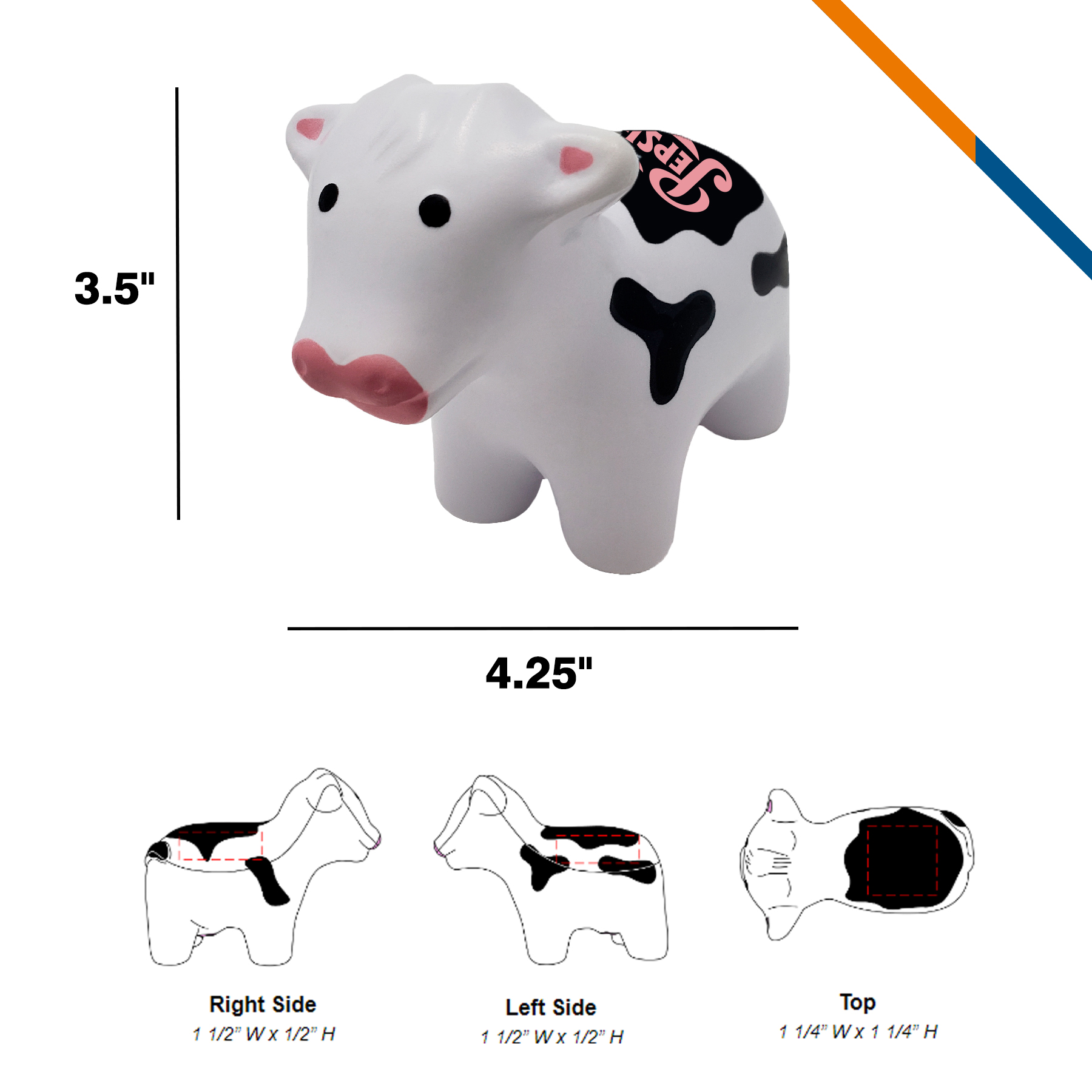 Lemcy Milk Cow Stress Balls 3