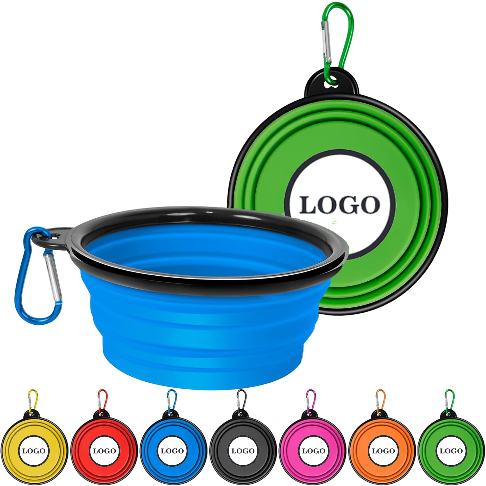 TPE Collapsible Pet Bowl With Carabiner 3