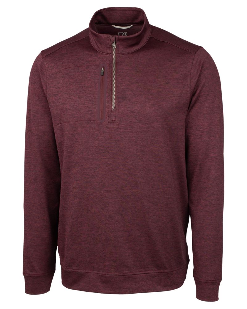 Cutter & Buck Stealth Heathered Mens Quarter Zip 30