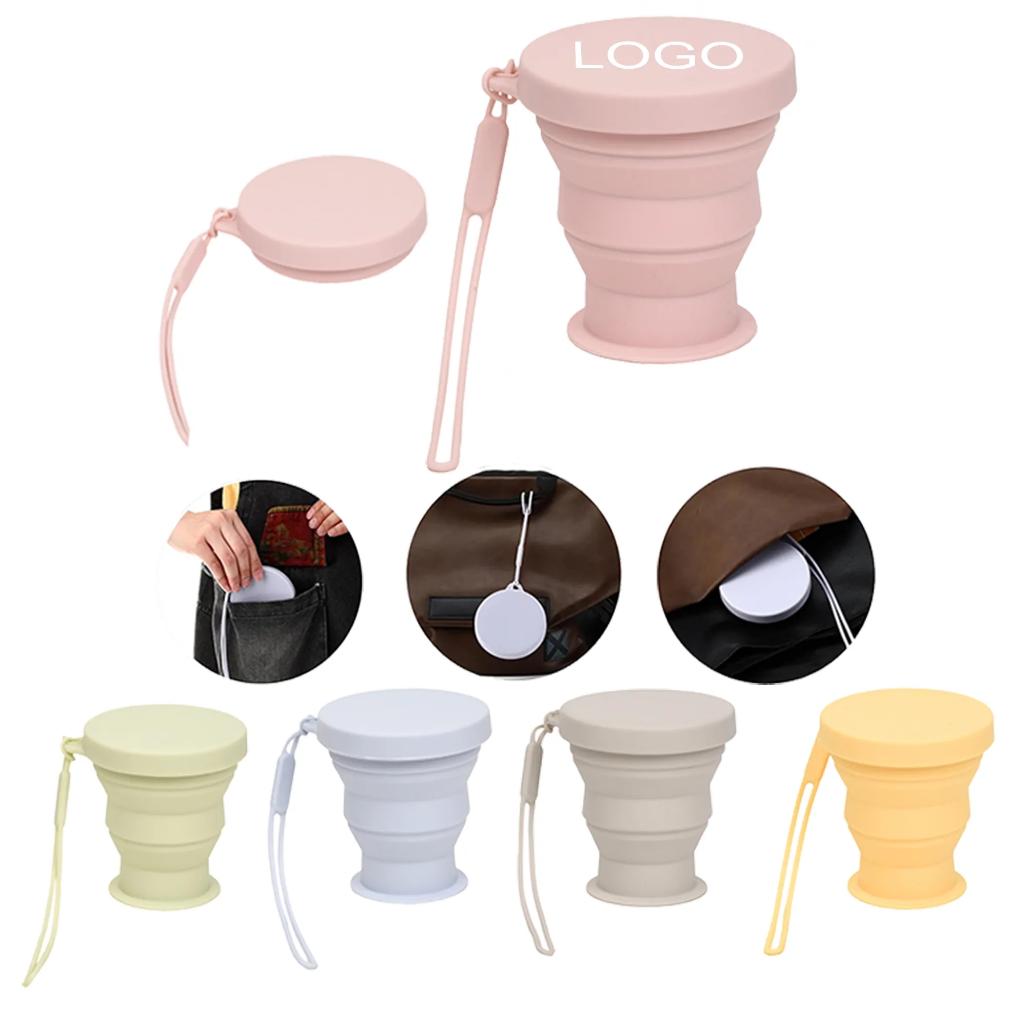 Mini Silicone Foldable Travel Cup 1