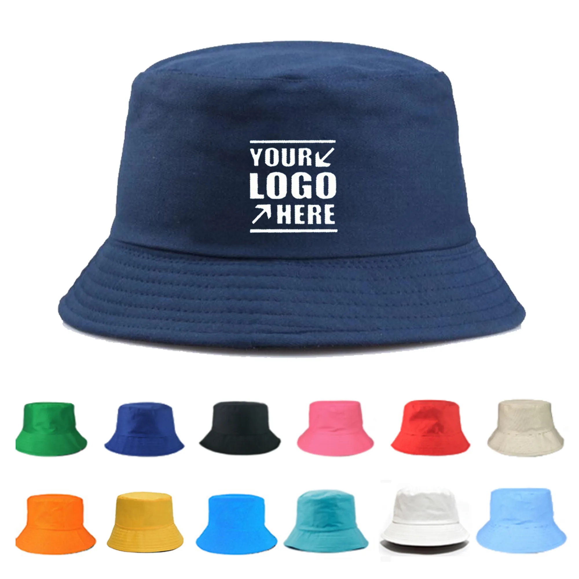 Cotton Fisherman Bucket Sun Hat 1
