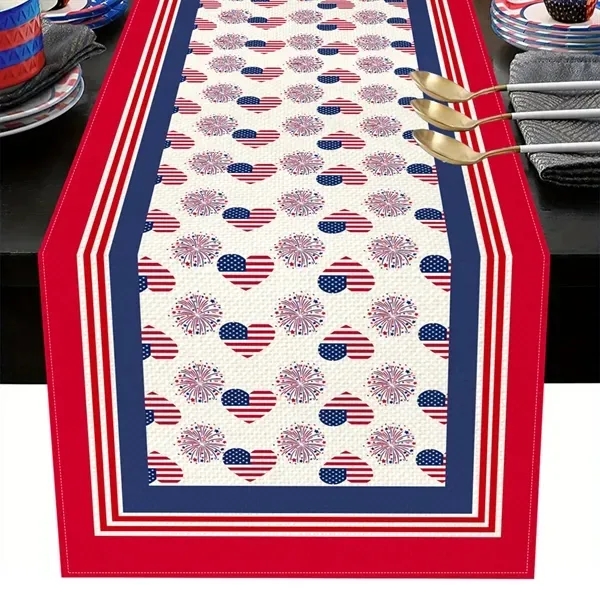 Patriotic Stars & Stripes Table Runner - Americana 8