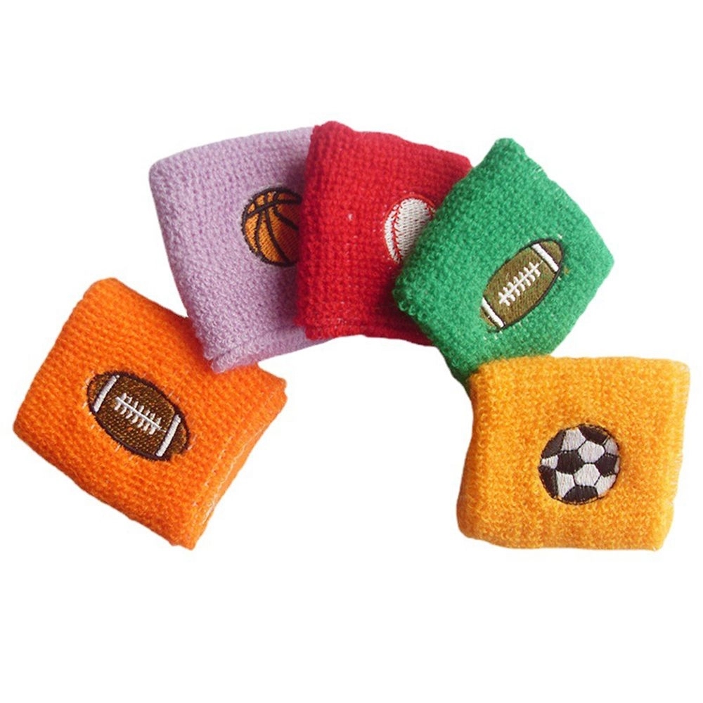 Athletic Cotton Wristbands with Embroidery 4