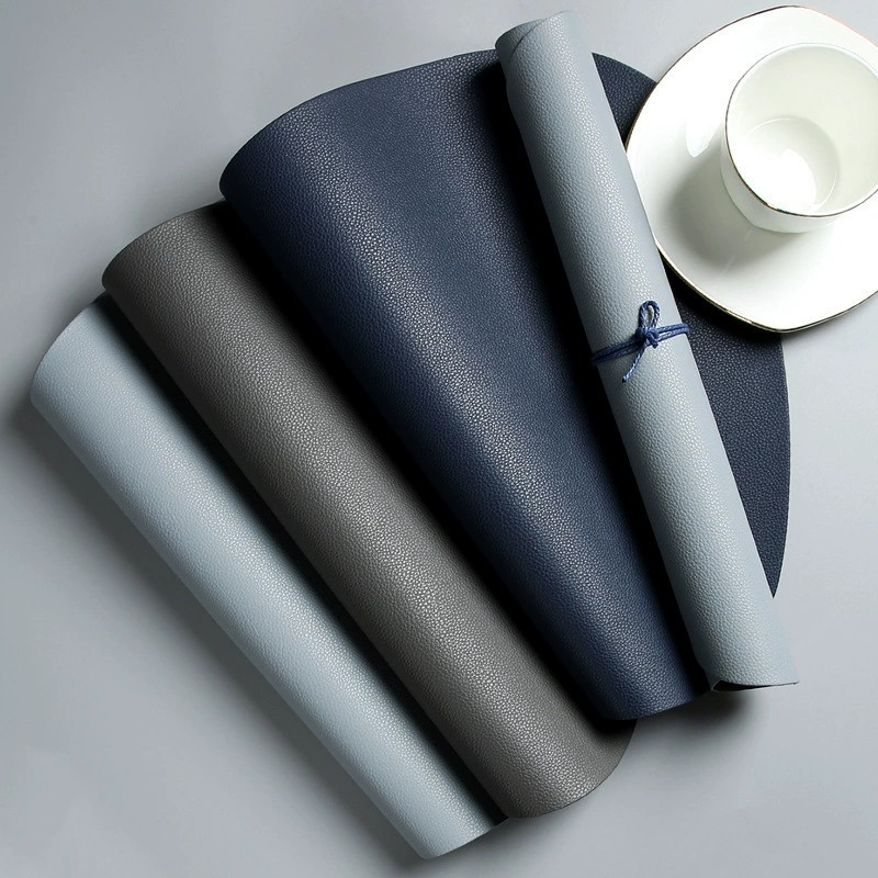 Contoured Dining Leather Placemat 4