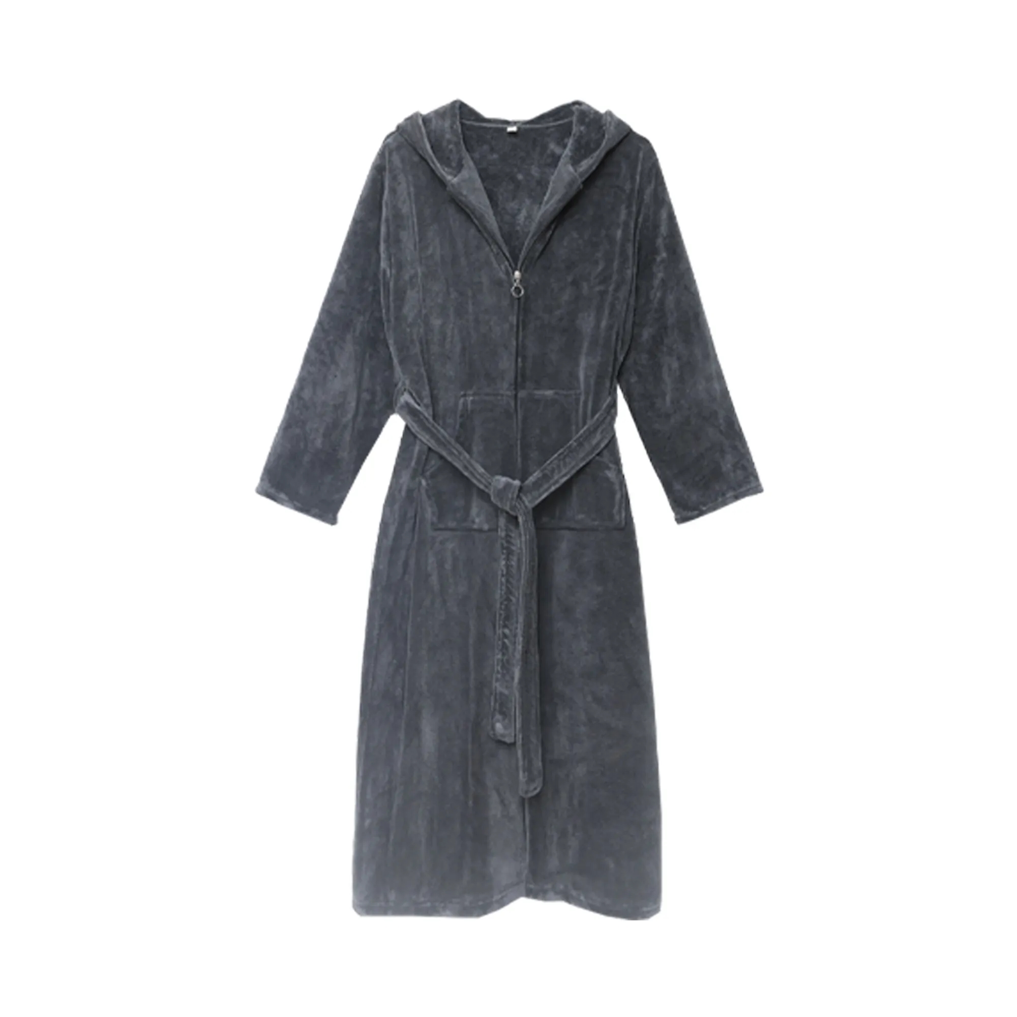 Winter Thickened And Lengthened Coral Velvet Pajamas 4