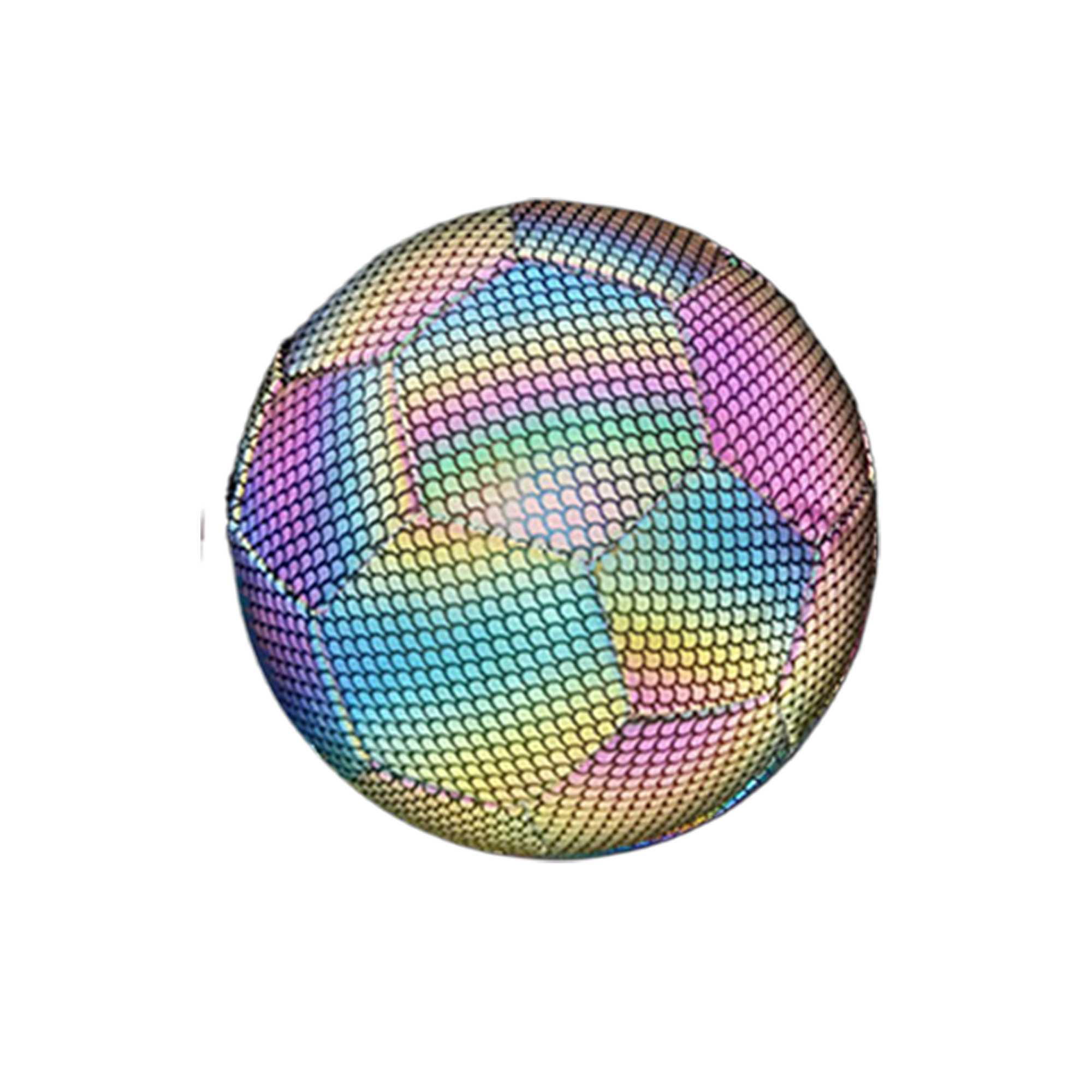 MOQ20 Reflective Glow Soccer Ball Size 5/4 6