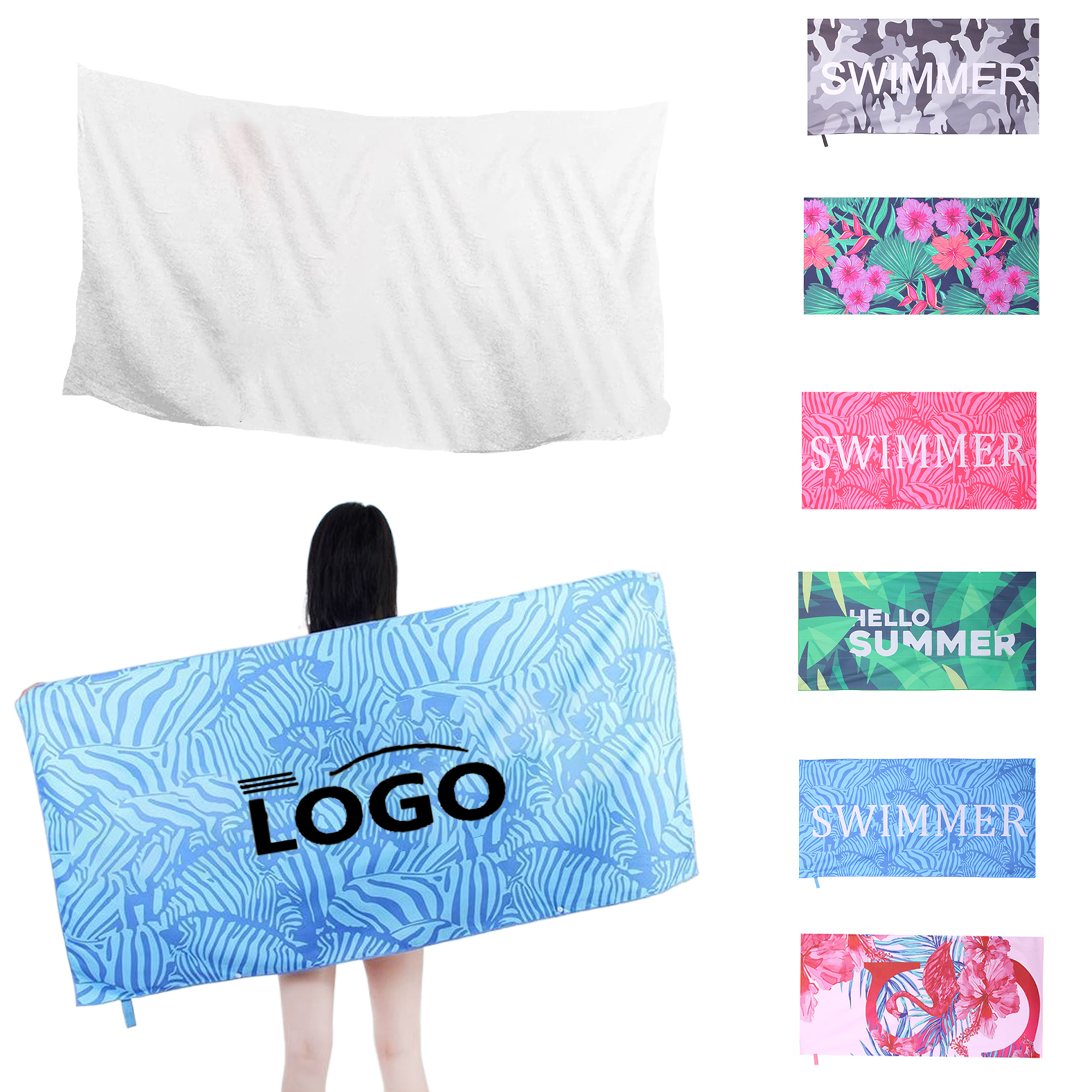 Custom Quick-Dry Ultrafine Fiber Beach Towels 3