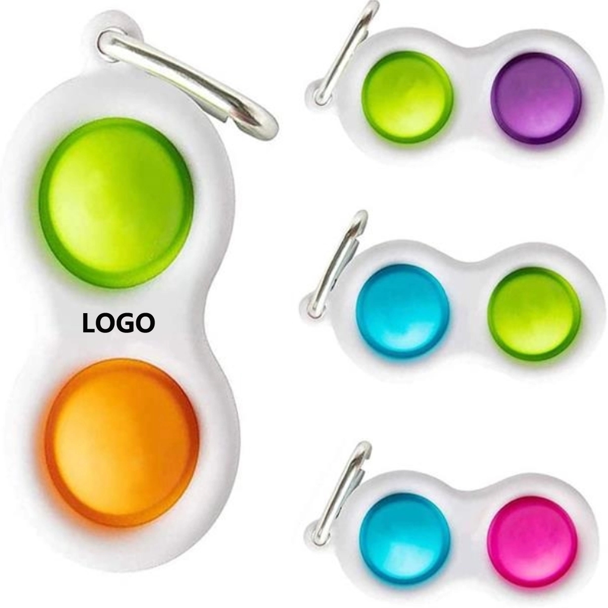 Bubble Popper Fidget Toy Keychain 3
