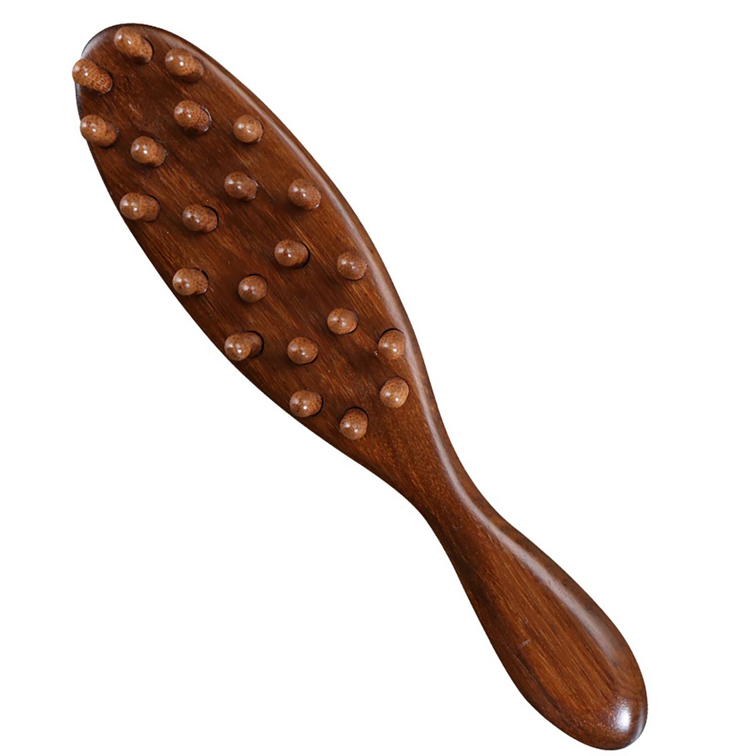 Natural Sandalwood Massage Comb W/ 22 Round-Head Teeth 1