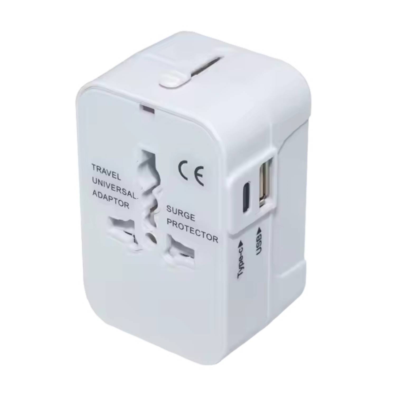 Dual Port Type C USB A Universal Travel Adapter 5
