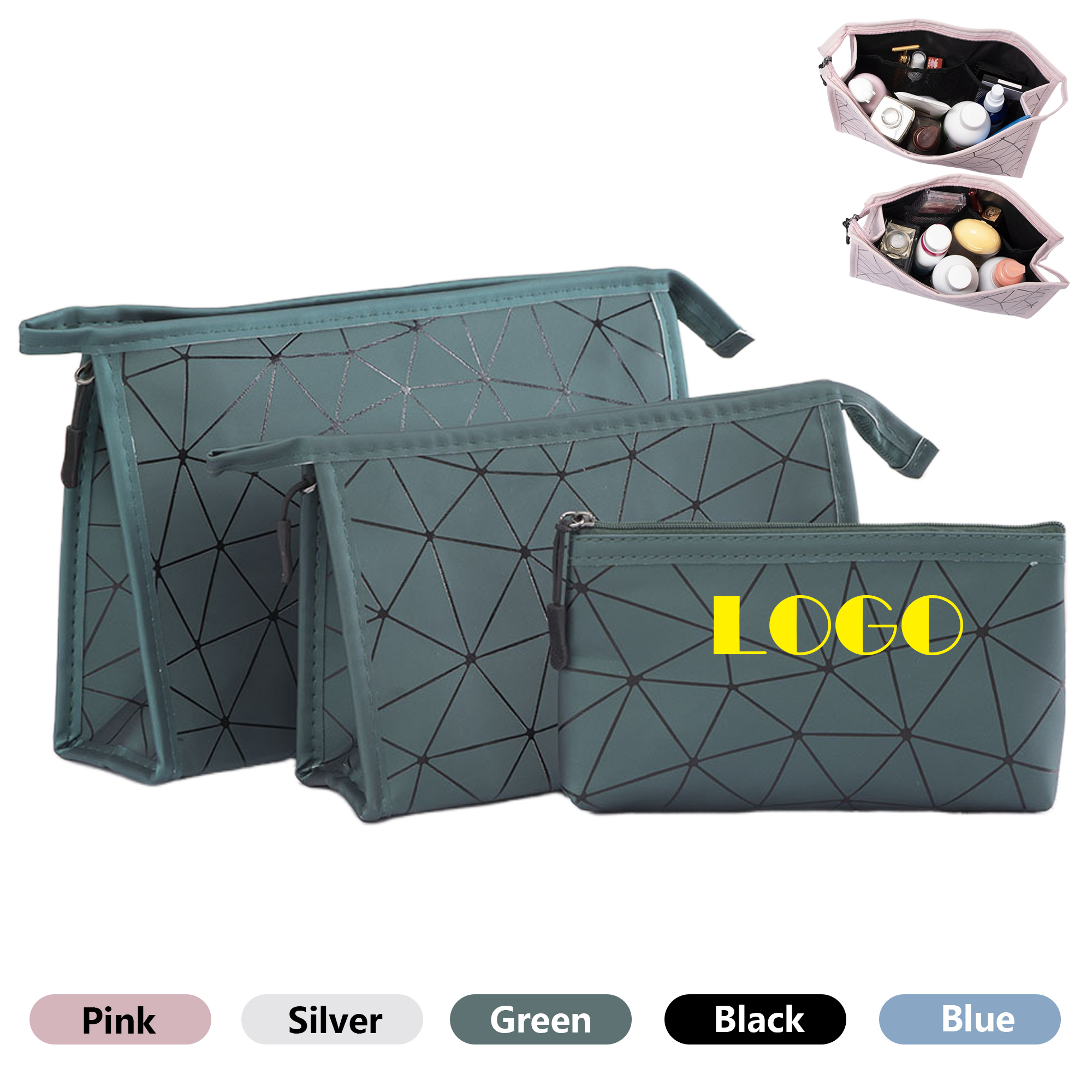 Fashionable Geometric Makeup Bag 2
