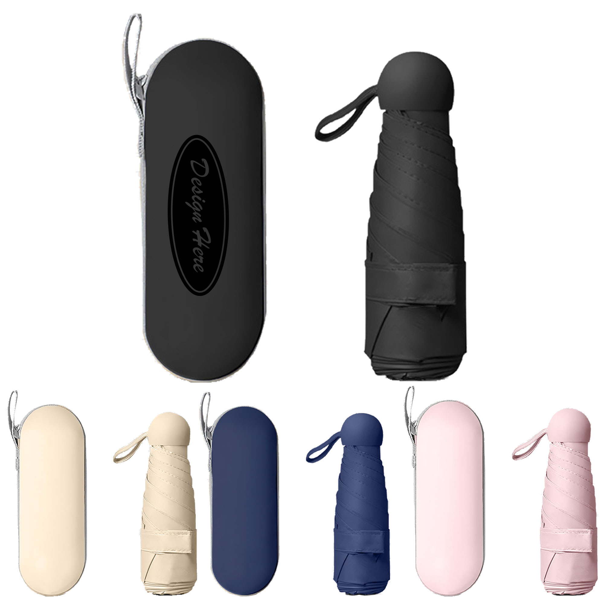 Stylish Capsule Umbrella: Portable and Practical 2