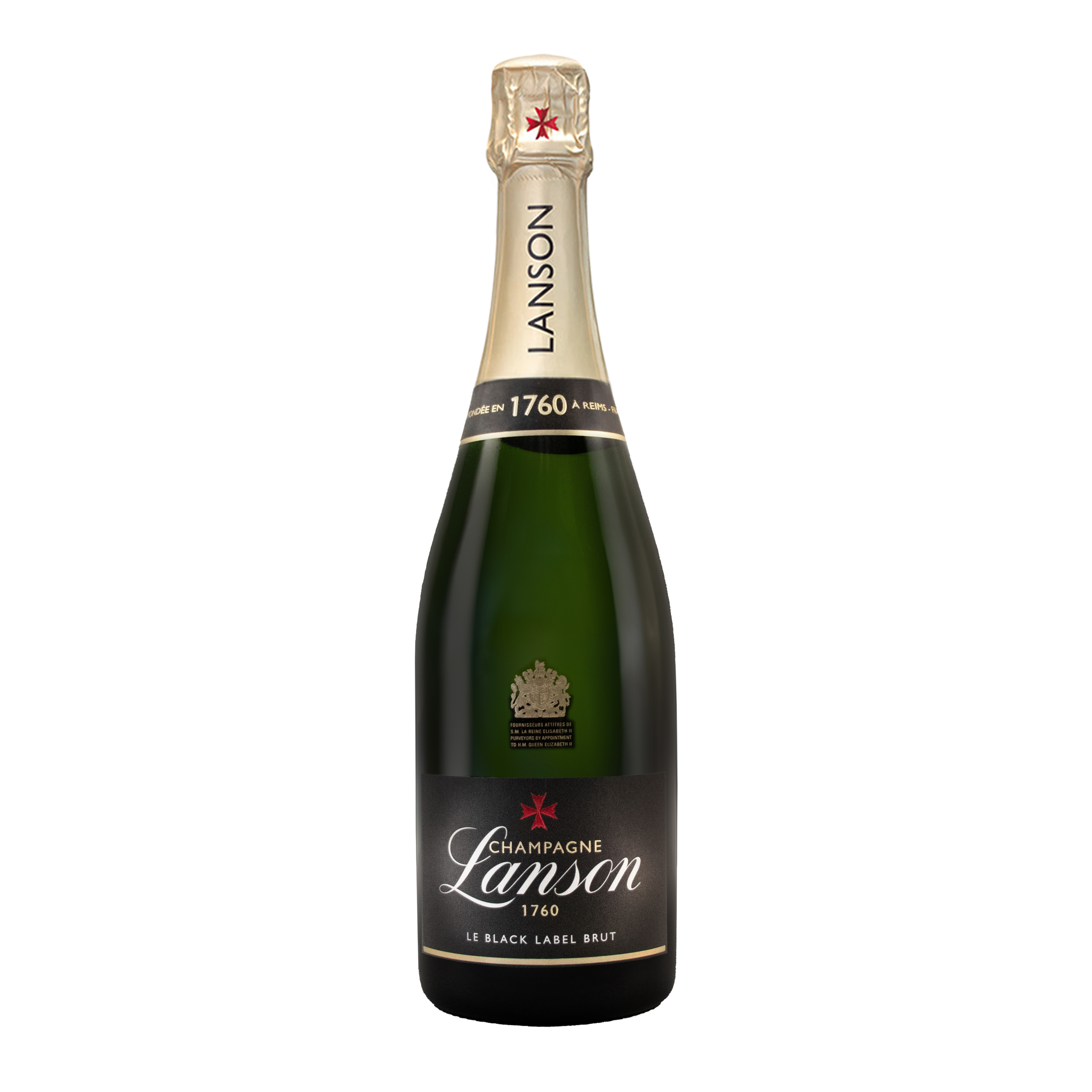 Etched Lanson Le Black Label Brut Champagne Bottle 1