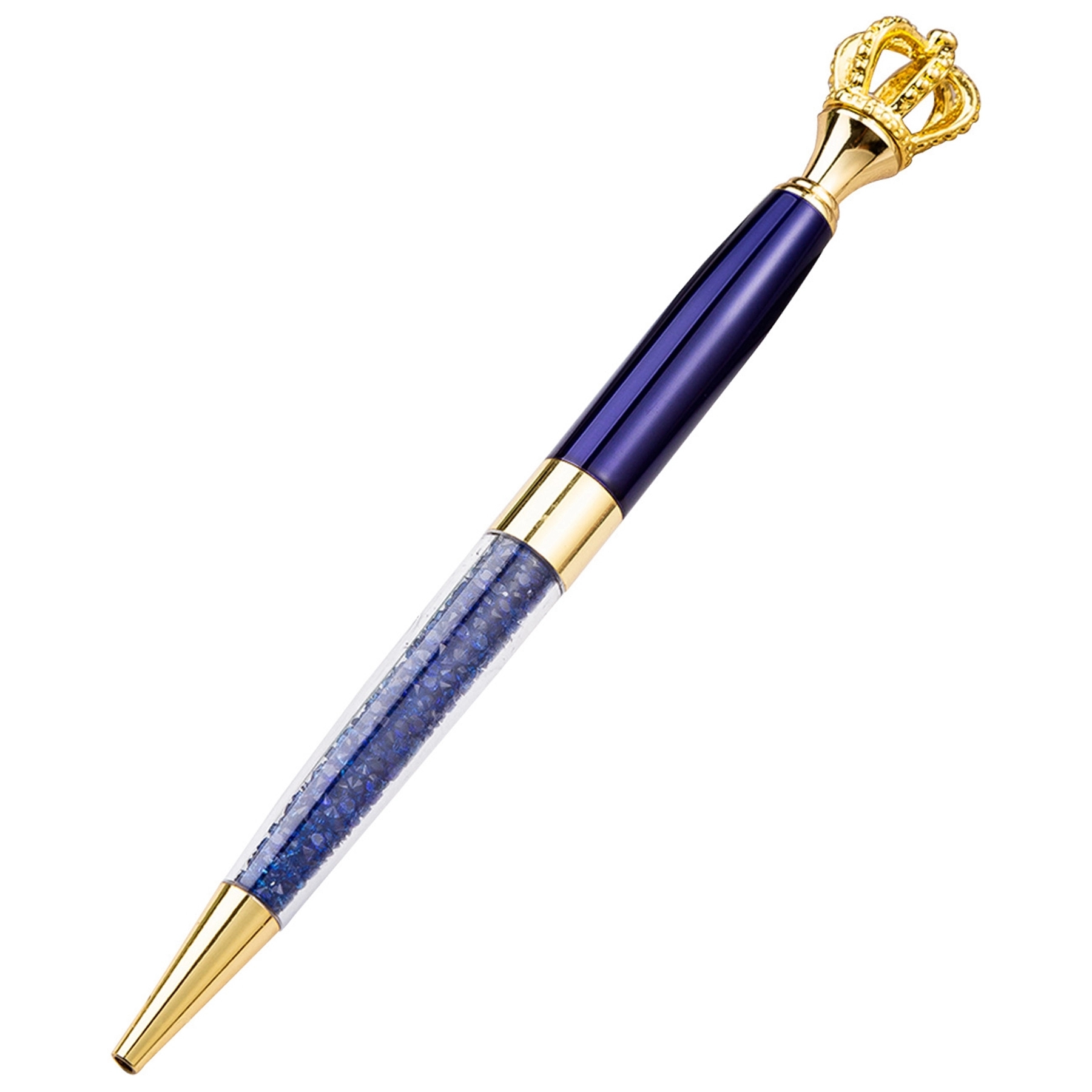Metal Royal Crown Ballpoint Pen with Quicksand 15