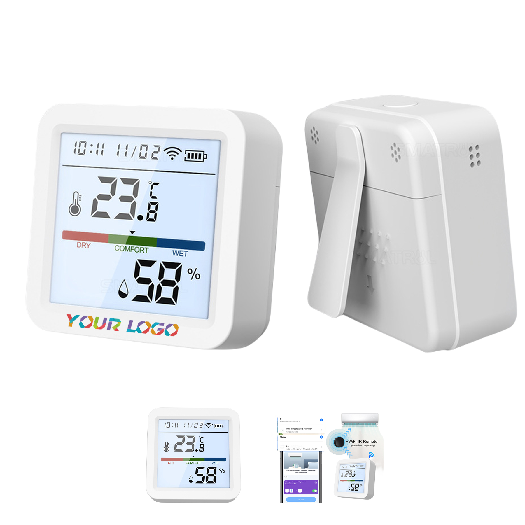 Smart WiFi Temperature Humidity Monitor 2