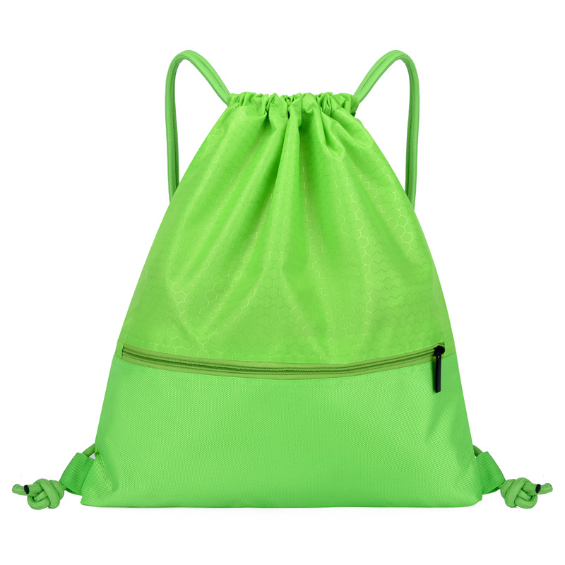 High Quality Football Material Drawstring Backpack Bag 12
