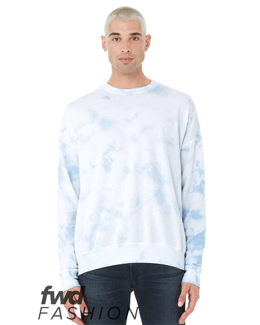 Unisex FWD Fashion Tie-Dyed Crewneck Sweatshirt - 3945RD 11