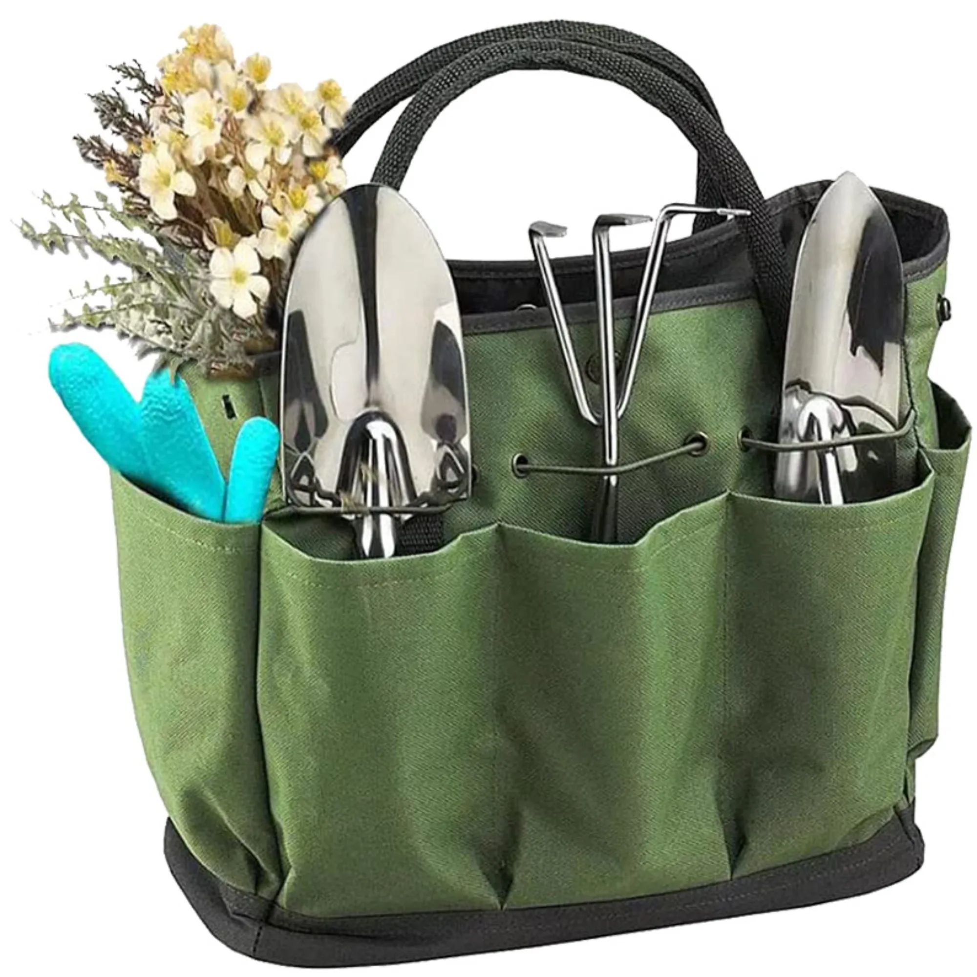 Garden Tote Tool Organizer Storage Bags, custom tote bag with logo imprint 3