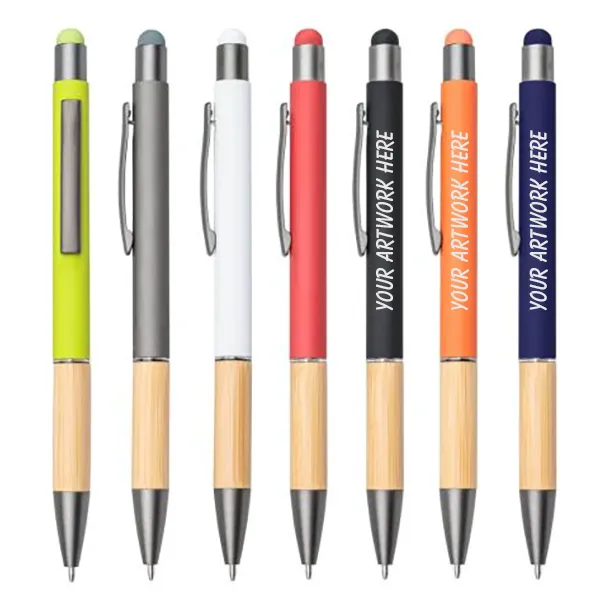 Assia Metal Pen with Bamboo Grip 2