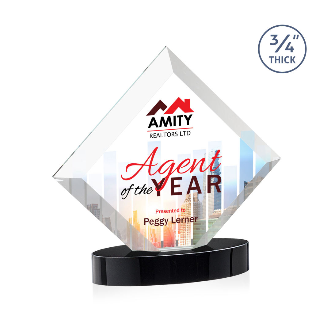 Belaire VividPrint™ Award on Alberton Base - Black 4