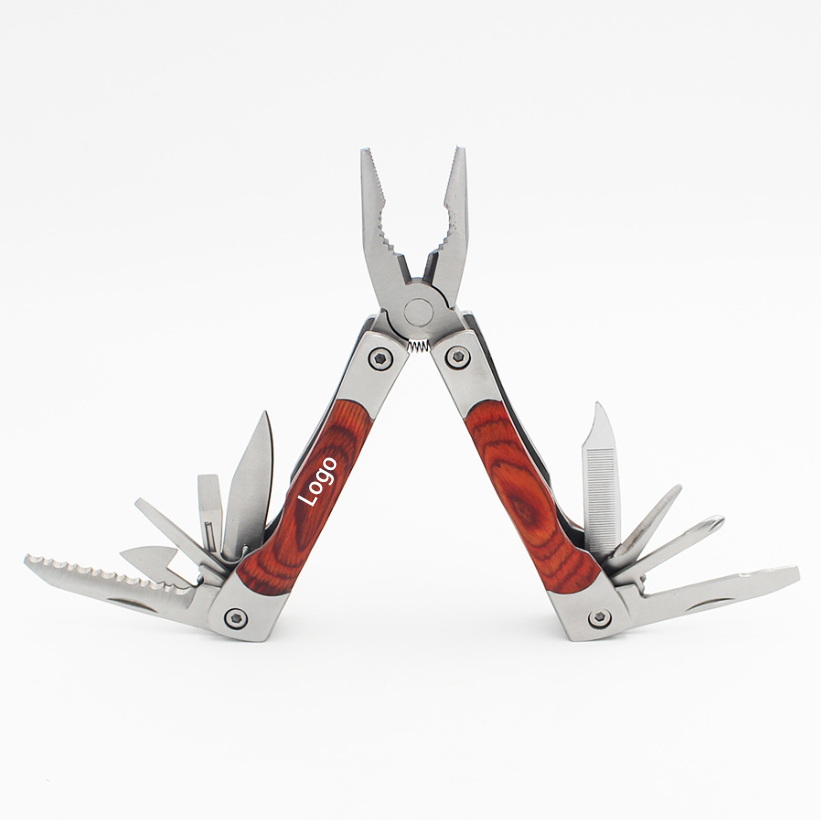 Folding Multi-Tool with Wooden Handle 2