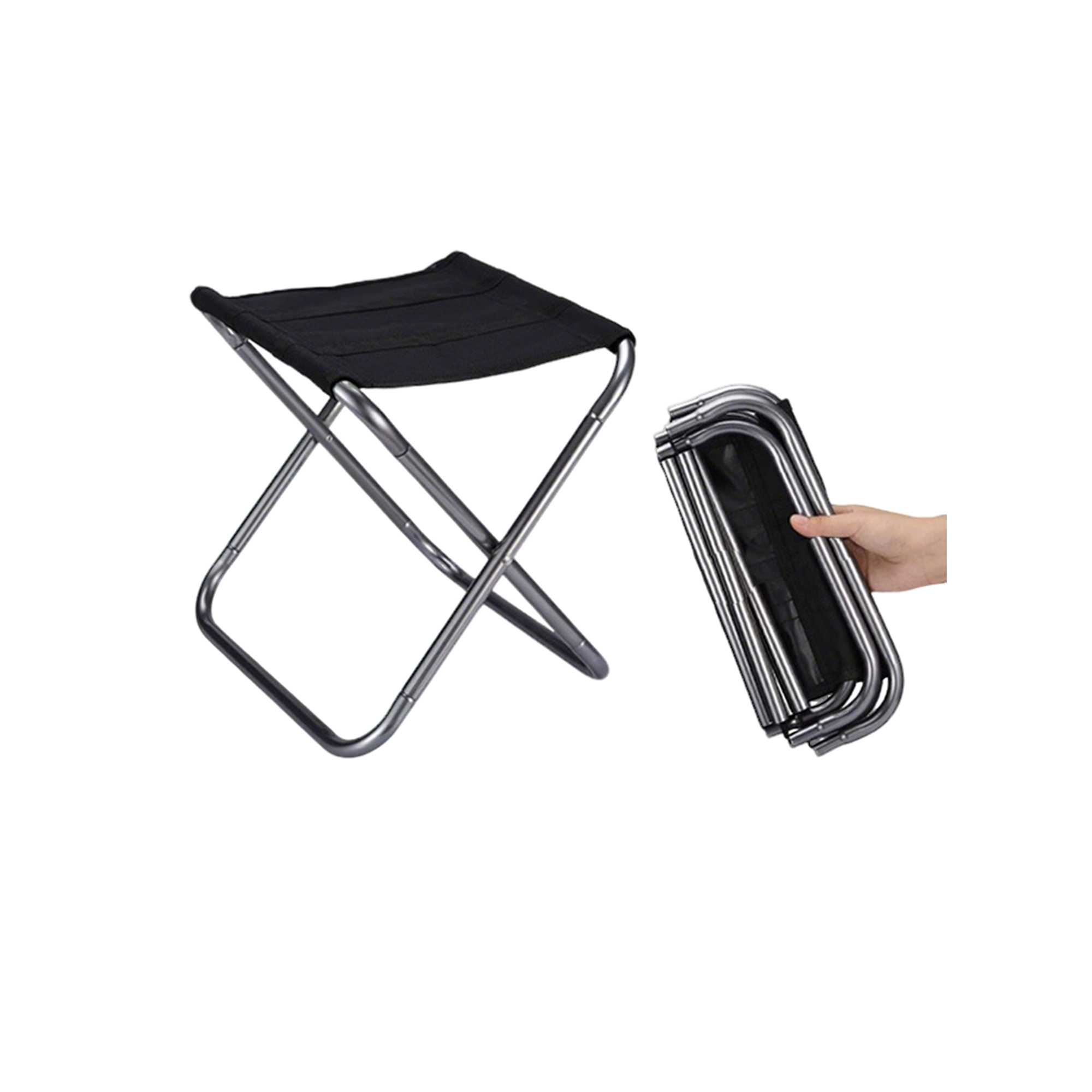 Portable Folding Camping Stool With Oxford Seat 2