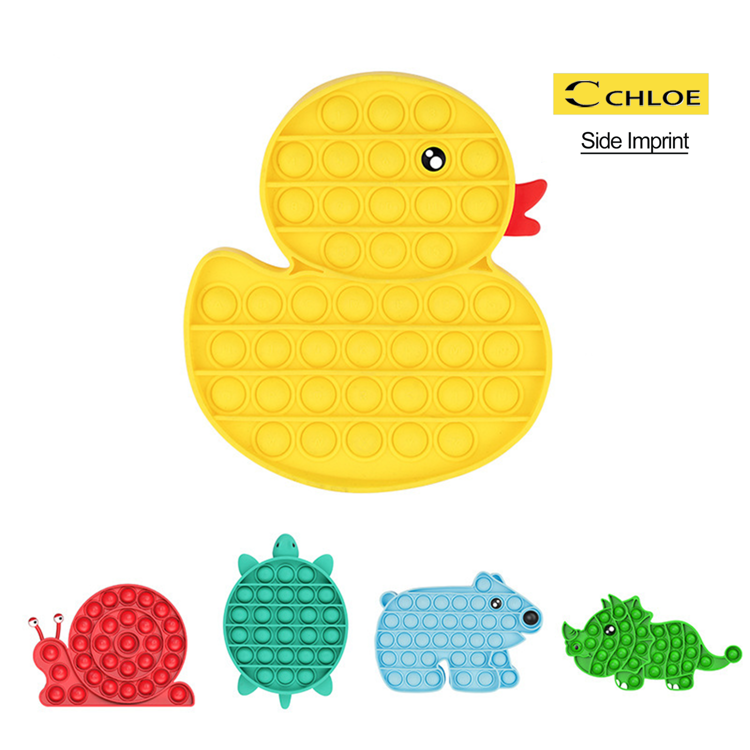 Animal Shape Push Sensory Bubble Toy 2