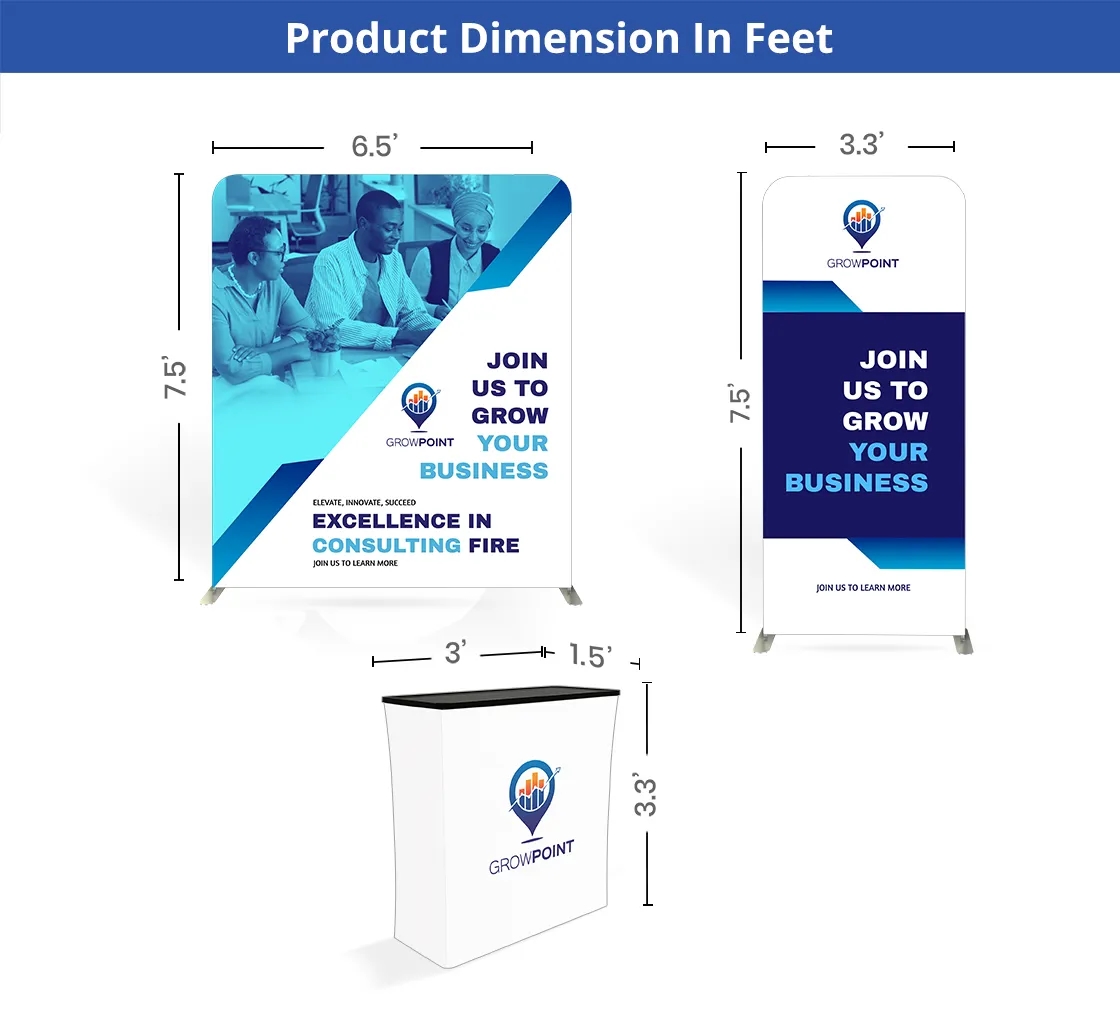 10ft Inline Trade Show Booth - Modular Display 2