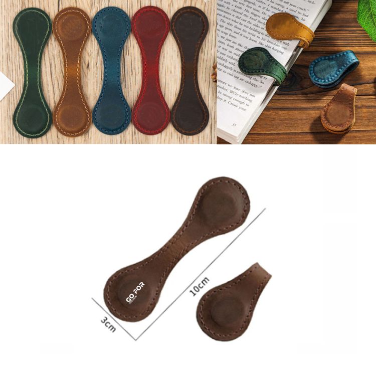 Personalized Magnetic Leather Bookmark 2