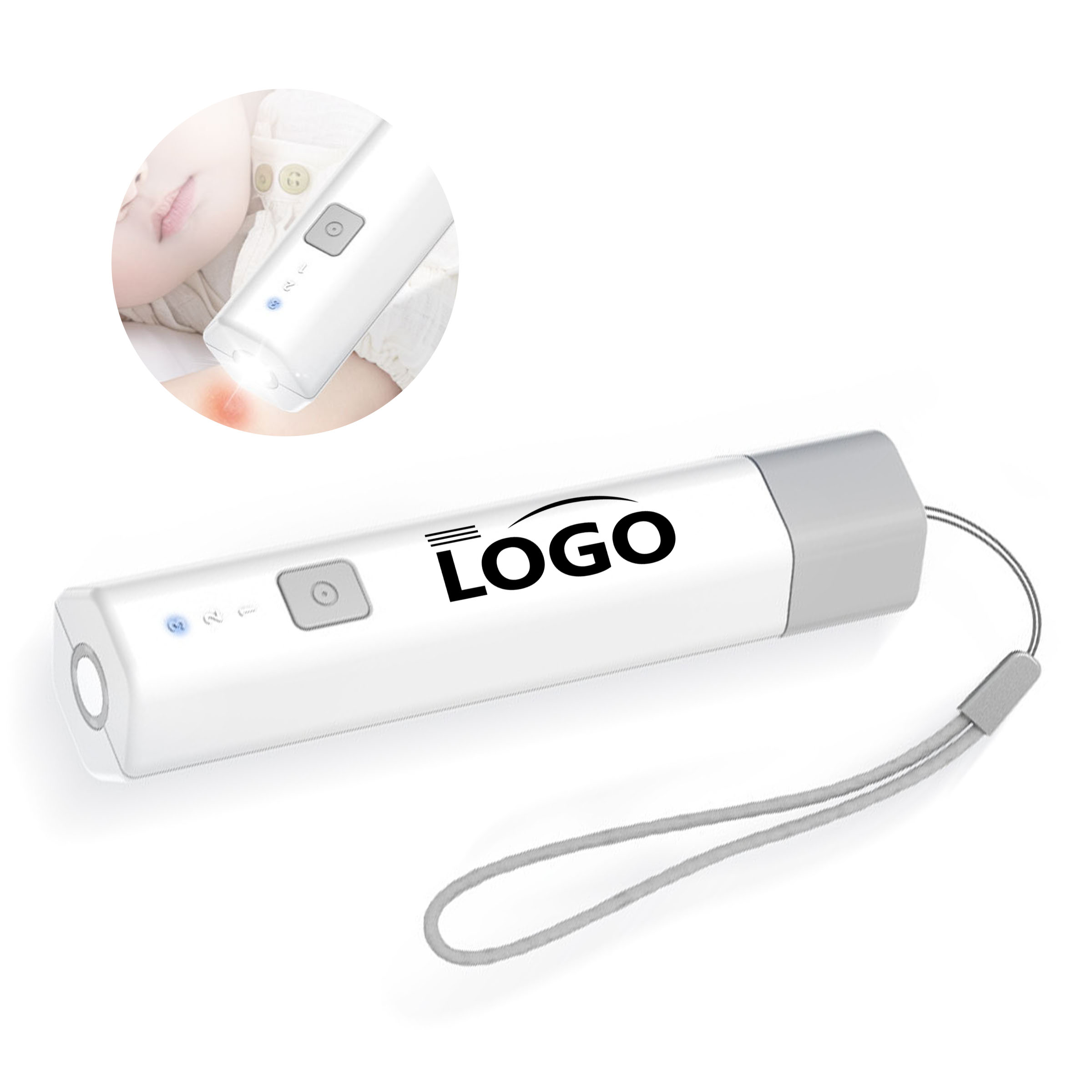 Electric physical anti-itch pen made of ceramic and ABS 3