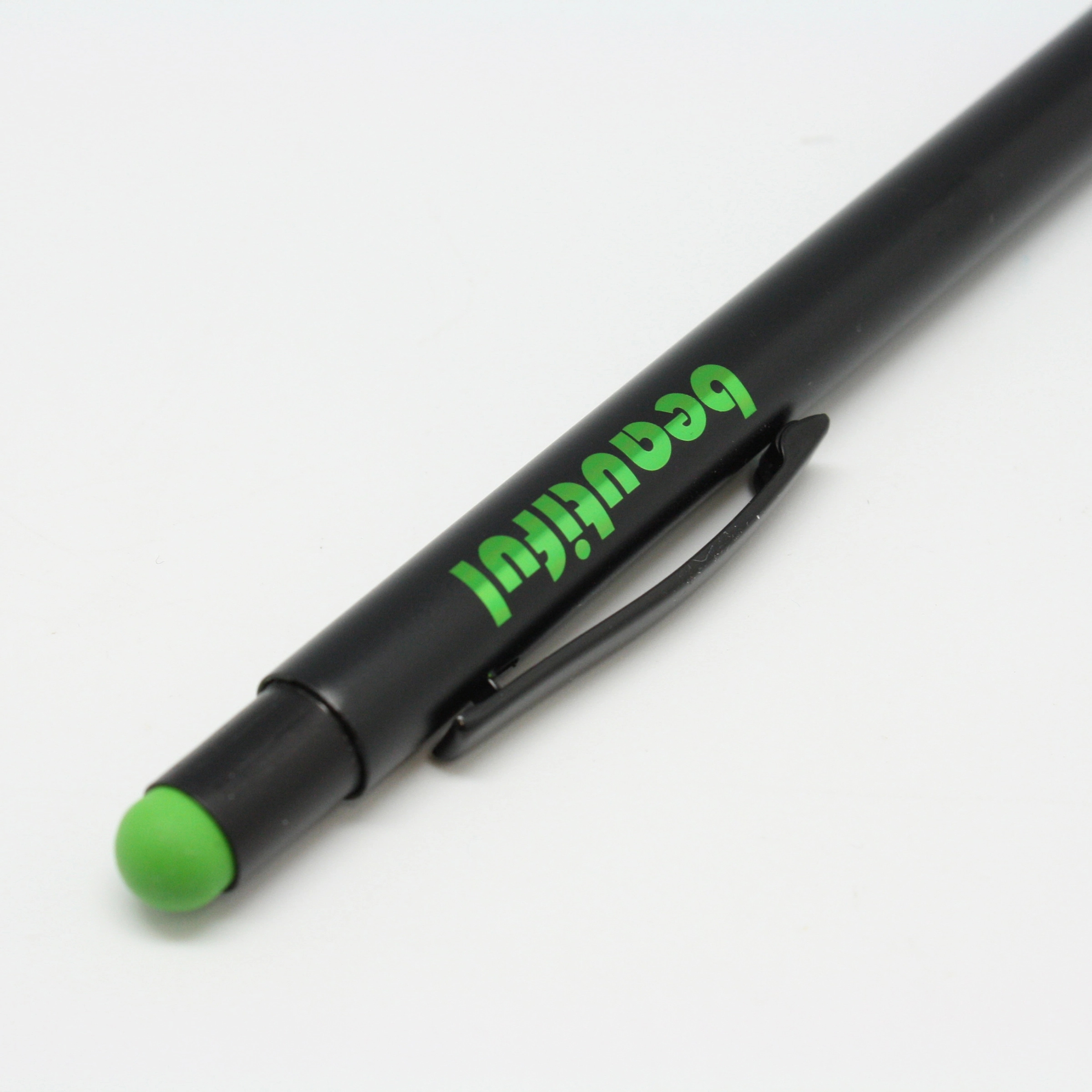 Soft-Velvet-Touch Click Metal Stylus Pen with Color Logos 14