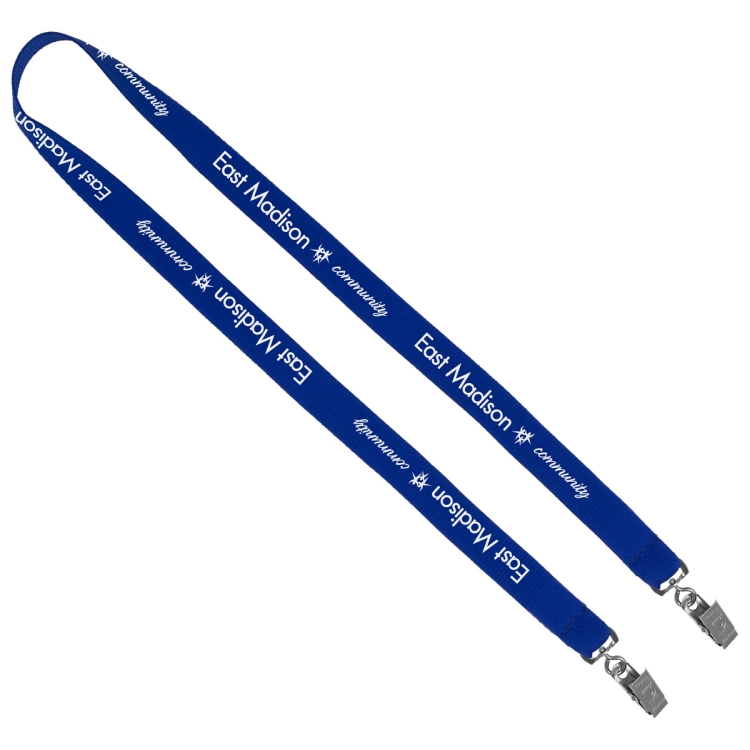 "CULVER" 3/4" Width Dual Attachment Silkscreen Polyester Lanyard 20