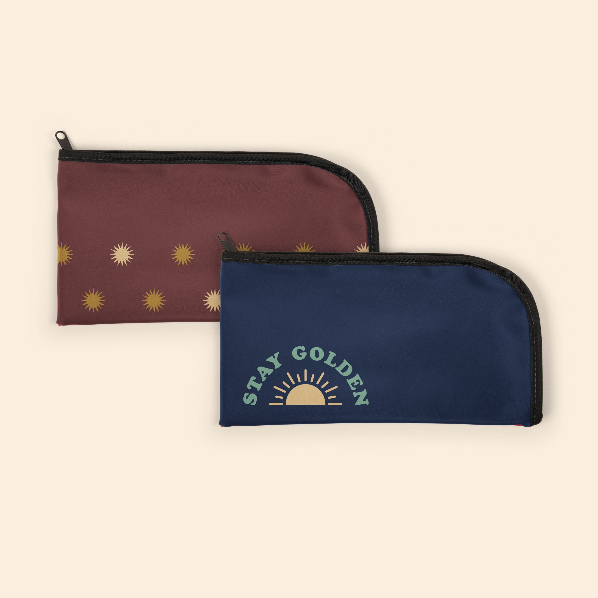 CURVED ZIPPER BAG LN 10.5X5.5