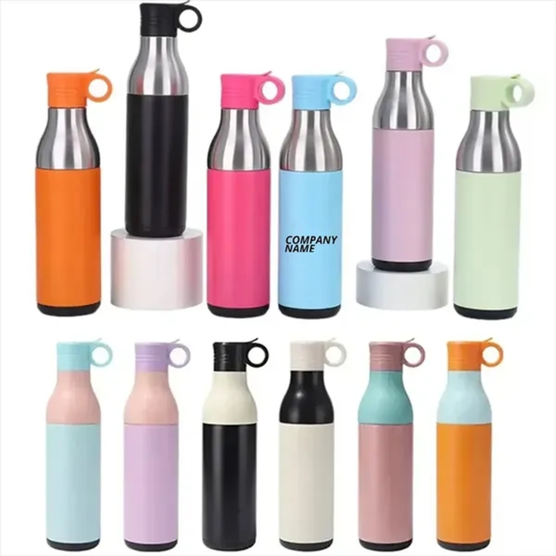 13.5oz 2 In 1 Can Cooler Thermo Bottle
 1