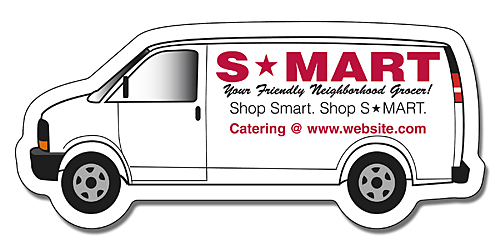 Magnet - Van Shape (3.75x1.625) - 30 Mil 2
