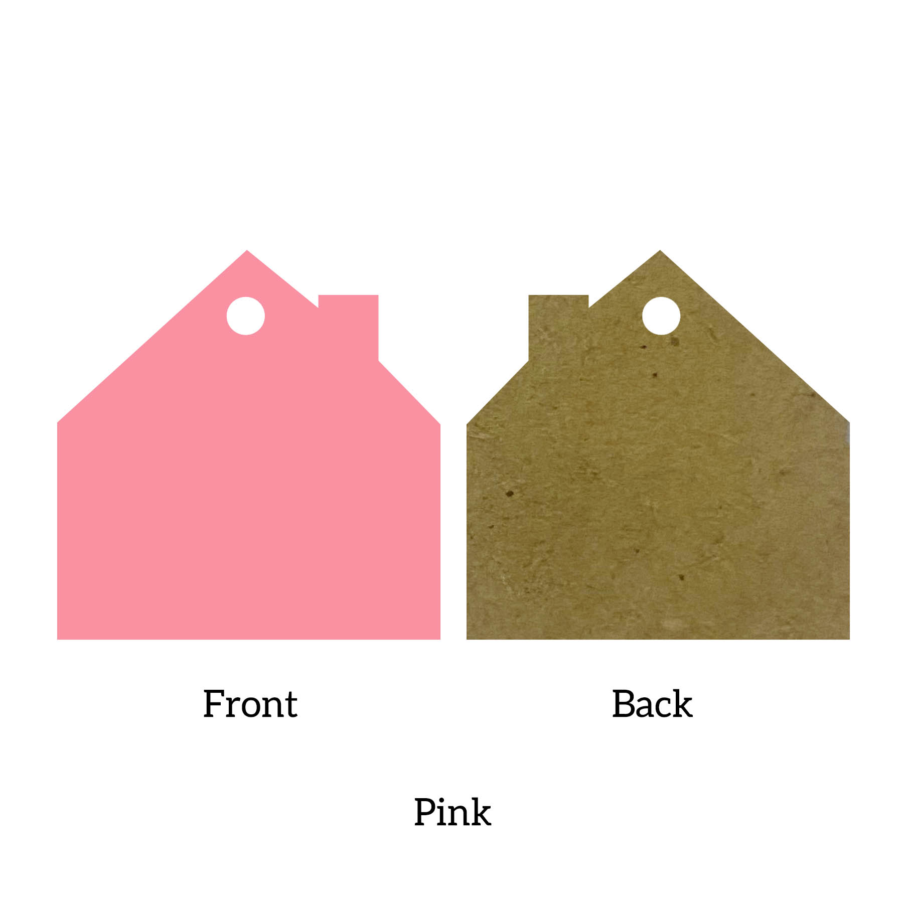 Free Shipping Solid Color Christmas Ornament - House 3