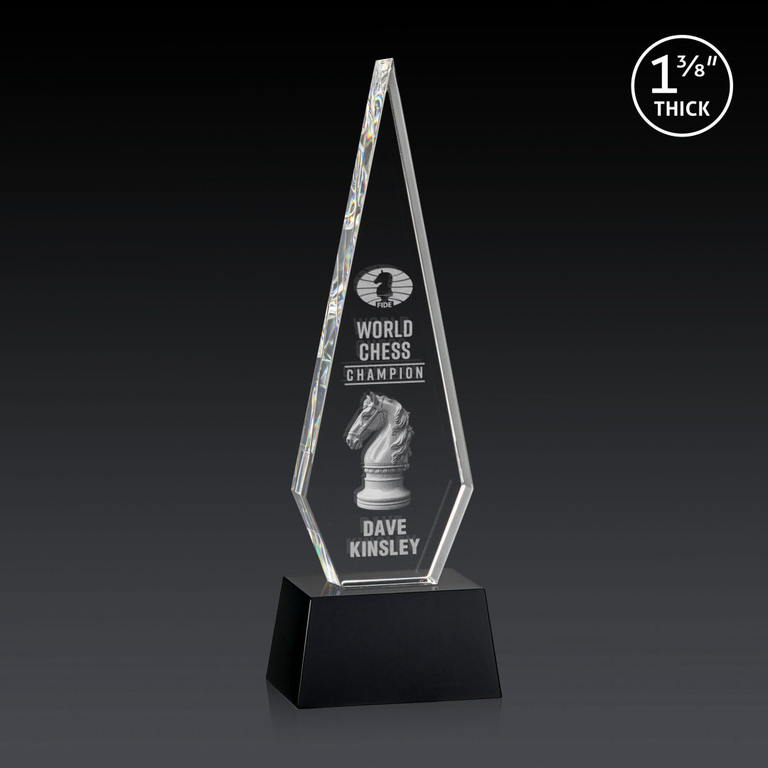 Springfield 3D Award on Robson Base - Black 6