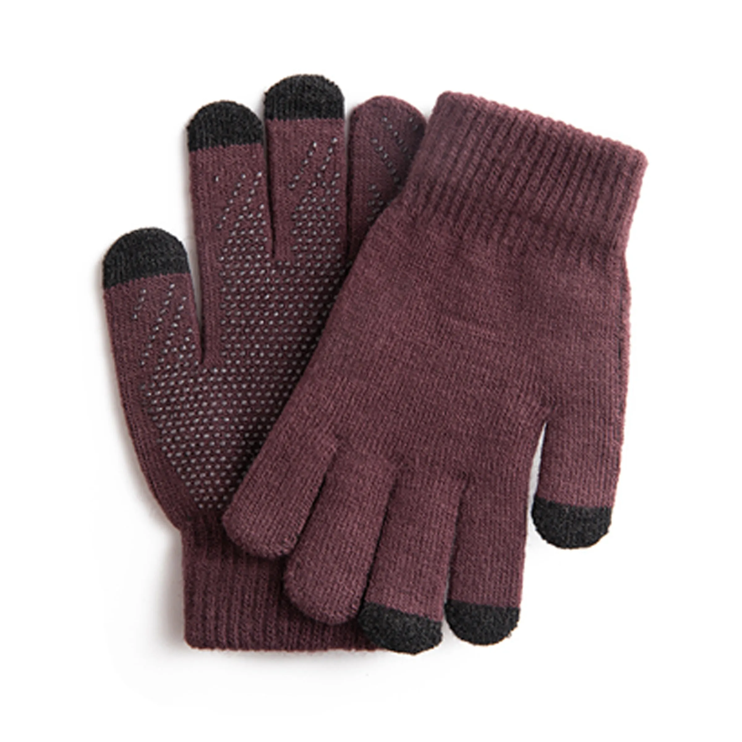 Non-slip Kintted Touch Screen Hiking Glove 12