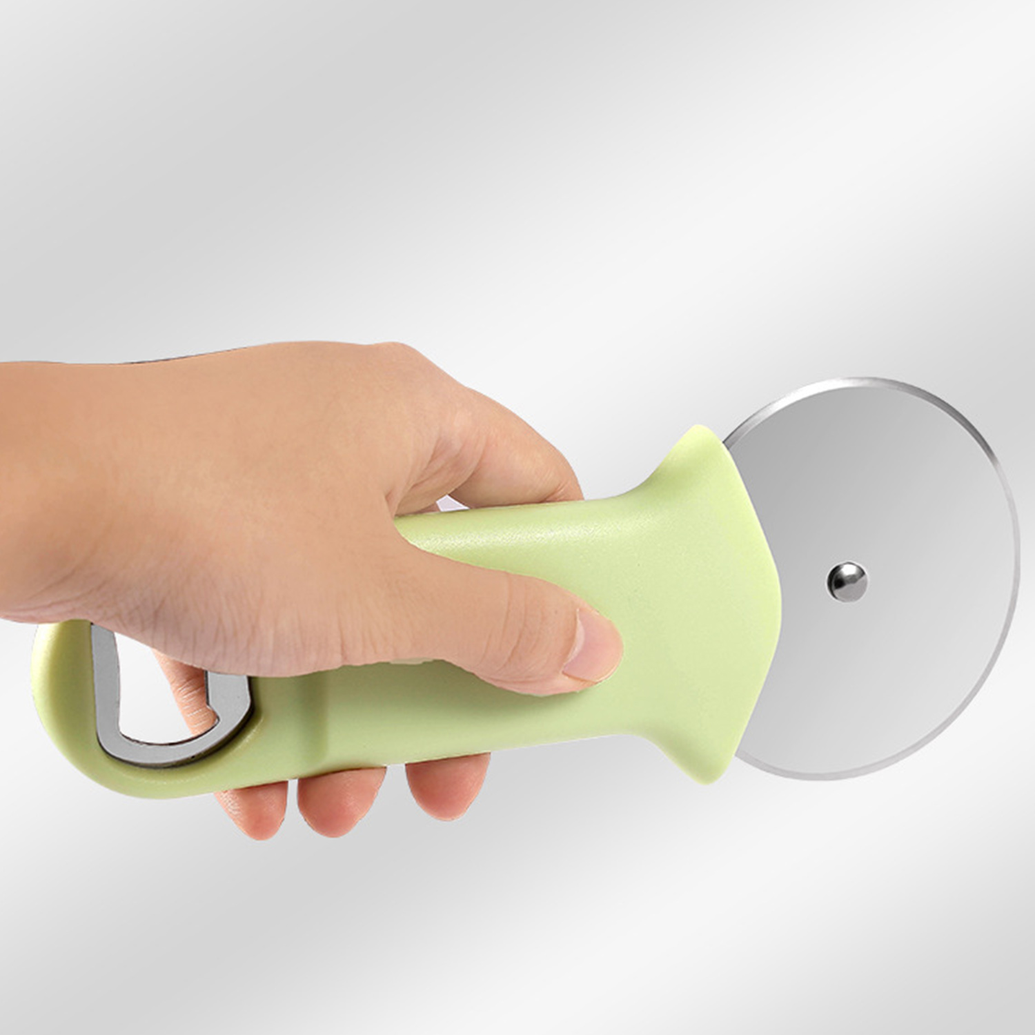 2-in-1 Multipurpose Pizza Plastic Cutter Wheel Opener 4